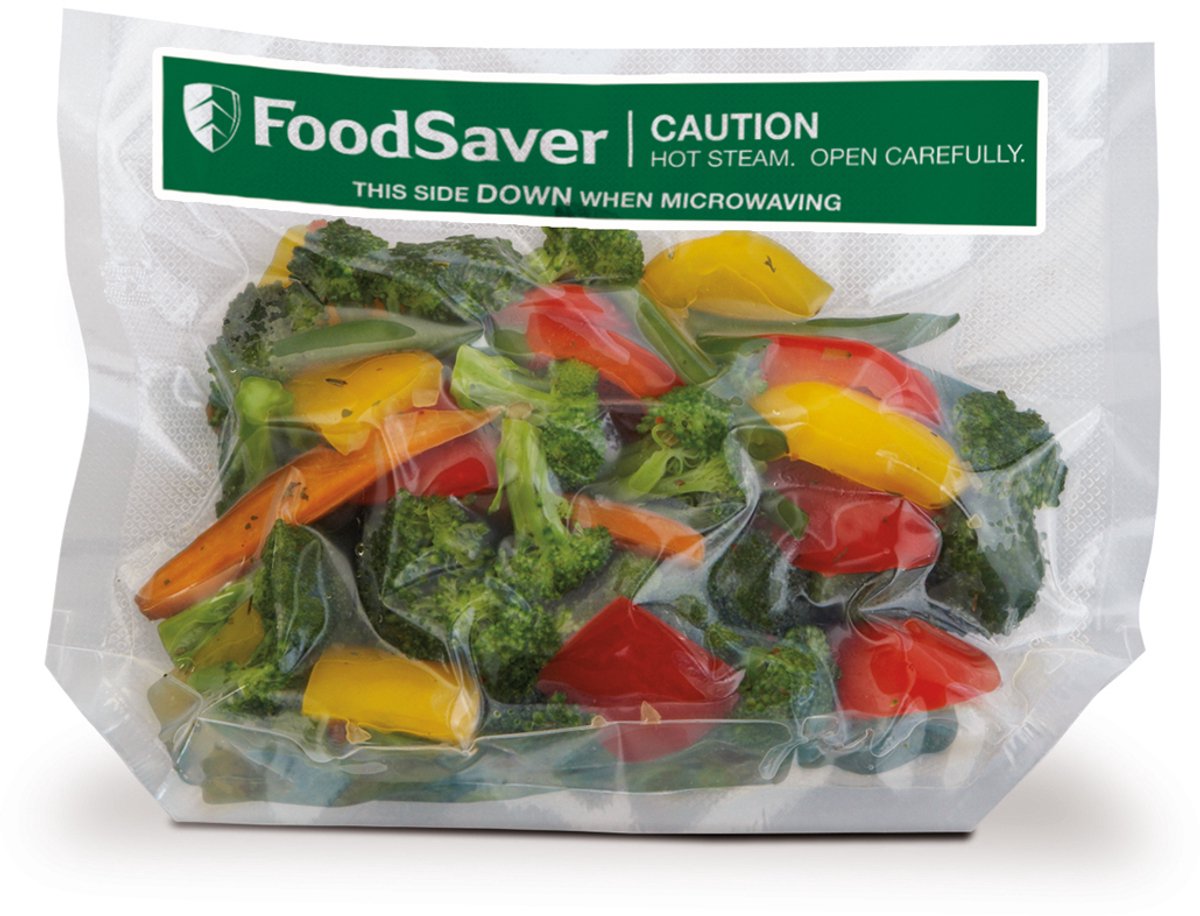 Foodsaver vershoudzak 'Freeze 'N steam microwave'21x24cm (16st)