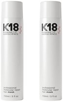 K18 - Masque capillaire réparateur moléculaire sans rinçage - 2 X 150 ml