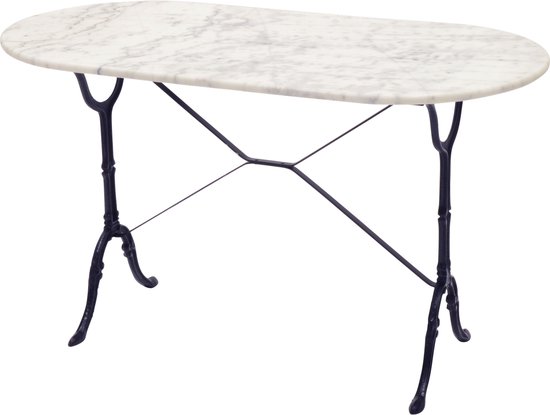 Table en marbre ovale 120x60cm | bol.com