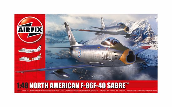 Airfix Modelbouwpakket Militaire voertuigen - 08110 North American F-86F-40 Sabre Plastic - 1:48 - Modelbouw