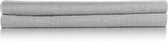 ZO! Home Lino katoen hoeslaken grijs - eenpersoons (90x210/220) - rondom elastiek - prachtige uitstraling