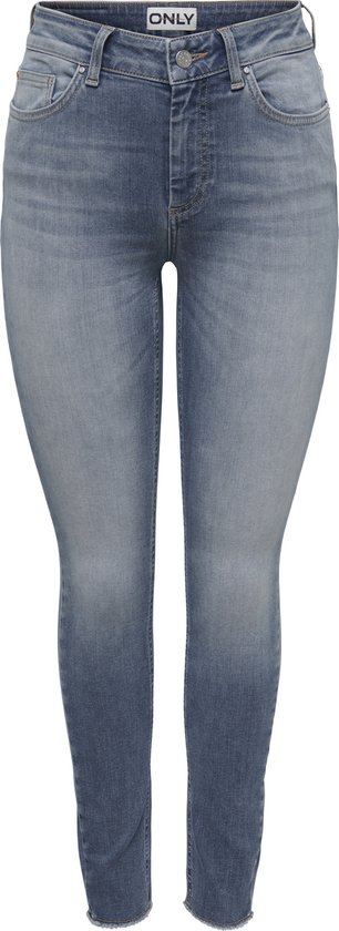 Vaqueros ONLY Onlblush Mid Para Mujer - Tobillo, Denim Gris Oscuro, Talla XS / 34L, Estilo Moderno