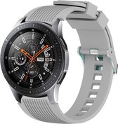 Siliconen bandje - geschikt voor Huawei Watch GT / GT Runner / GT2 46 mm / GT 2E / GT 3 46 mm / GT 3 Pro 46 mm / GT 4 46 mm / Watch 3 / Watch 3 Pro / Watch 4 / Watch 4 Pro- grijs
