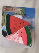 Handdoeken knijpers set van 2stuks Watermeloen 12x9cm