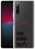 Sony Xperia 10 IV Hoesje Think outside the Box - Designed by Cazy