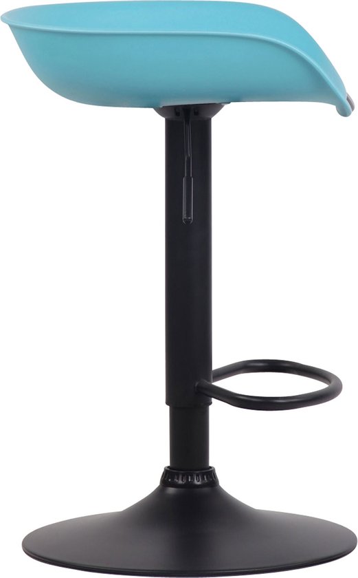 CLP Anaheim Set de 4 tabourets de bar - Plastique bleu noir