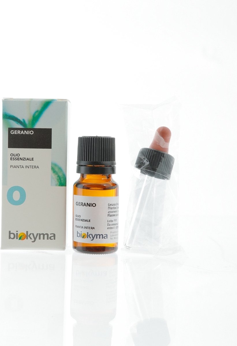 Goedkoopste Geranium Extra zuivere Essentiële Olie 100 natuurlijk 10 ml Biokyma - voor Aromatherapie, Verdamping, Massage.