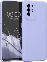 kwmobile telefoonhoesje geschikt voor Oppo A94 (5G) - Hoesje voor smartphone - Precisie camera uitsnede - TPU back cover in pastel-lavendel