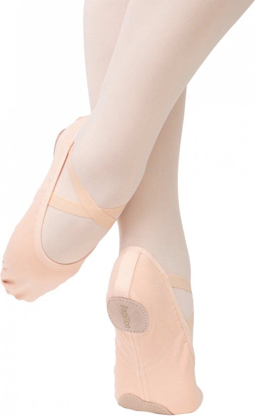 Balletschoenen Splitzool - Papillon PA1014 - Roze Balletschoentjes- Stretch  Canvas -... | bol.com