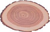 Sets de table en papier 'tronc d'arbre' Ø 38 cm Eco Friendly - 20 pièces