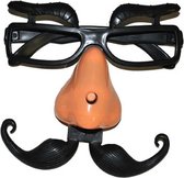 Fopneus/Fun bril met neus en wenkbrauwen - Verkleed gekke artikelen