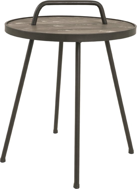 Haku-Möbel HAKU Möbel 511 bijzettafel wit-maritimo grenen 40 x 30 x 69