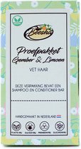 Beesha Proefpakket Gember & Limoen Duo | Shampoo Bar & Conditioner Bar | 100% Vegan | CG Proof | Sulfaatvrij | Parabeenvrij | Silicoonvrij