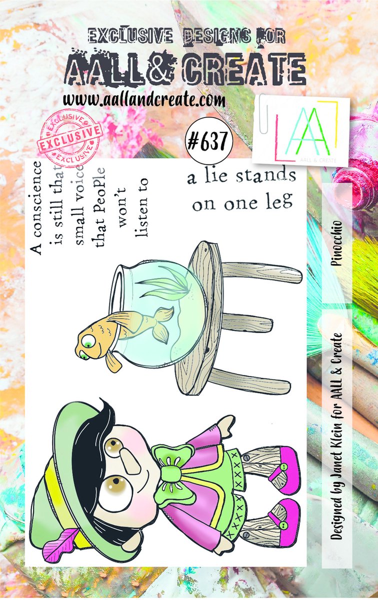 AALL & Create Stamp Pinocchio AALL-TP-637 7,3x10,25cm (02-22)
