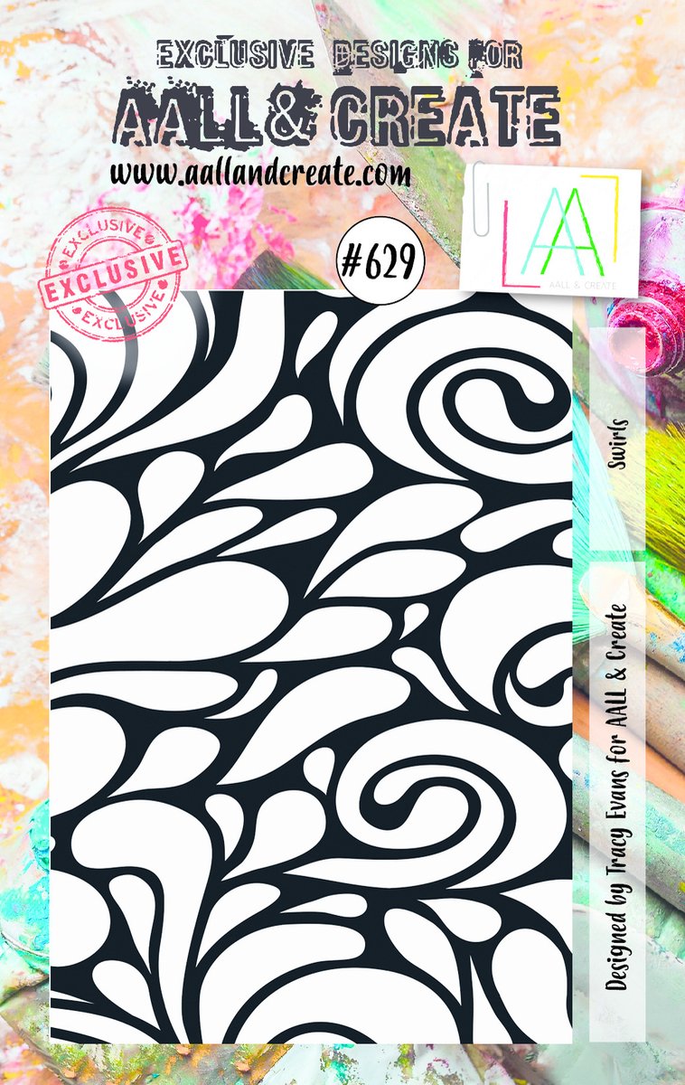 AALL & Create Stamp Swirls AALL-TP-629 7,3x10,25cm (02-22)