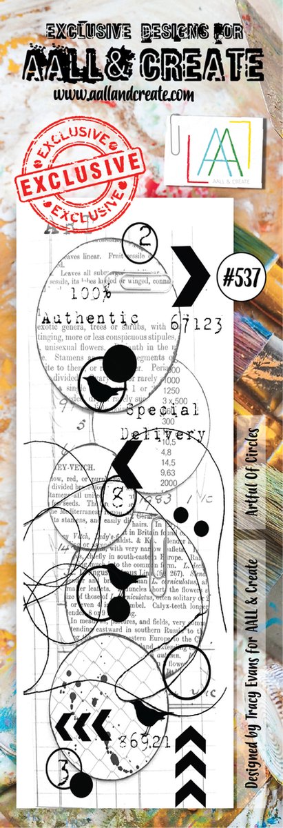 AALL & Create Stamp Artful of Circles AALL-TP-537 7,3x20,5cm