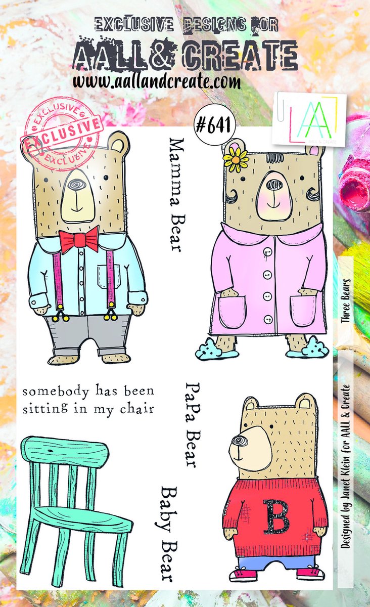 AALL & Create Stamp Three Bears AALL-TP-641 15x10cm (02-22)