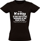 T-shirt femme Kelly | cadeau d'anniversaire | cadeau d'anniversaire | drôle | anniversaire | cadeau | Noir