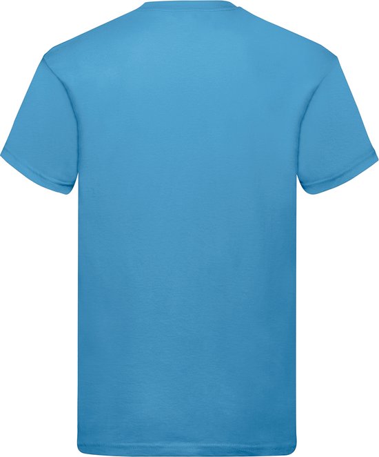 T-shirt Blauw azur Fruit of the Loom Taille Original XXL