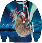 Looking a sloth like christmas kersttrui - Maat S - Foute Kersttrui - Superfout - Foute trui - Feestkleding - Kerstkleding - Foute kleding - Kerst trui - Kersttrui dames - Kersttrui heren - Lelijke Kersttrui - Grappige Kersttrui -