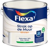 Flexa Strak op de muur Muurverf - Mat - 2,5 liter - Gebroken Wit / Ral 9010