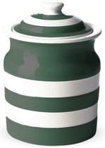 Cornishware Adder Green Storage Jar- Voorraadpot 84cl - donkergroen - strepen - koffie voorraadpot