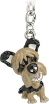 MadDeco - ludieke sleutelhanger yorkshire terrier pup - yorkie - tassenhanger - winkelwagenmuntje - handgemaakt  - polystone - ong 9 cm hoog - onze kleine vriendjes