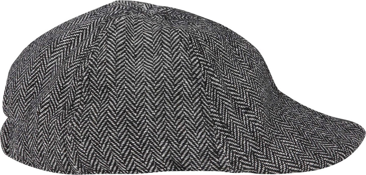 Suitable Peaky Cap Geweven Zwart - Dames & Heren