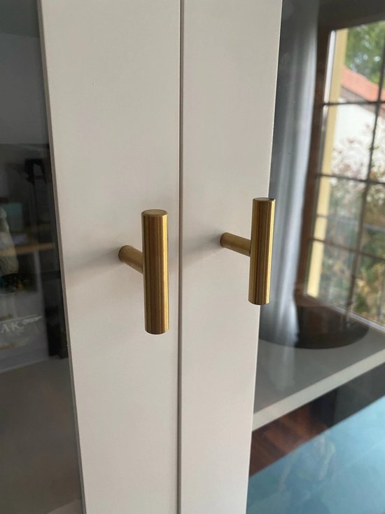 Meubelknop Goud - 50mm breed - Ronde moderne kastknop voor meubels - Ladegreep - deurknopjes