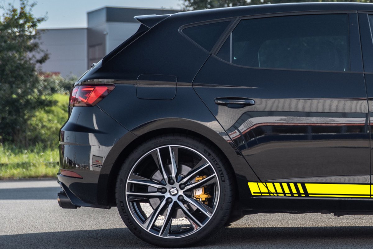Car Striping Zijkant | Pimp jouw auto! | Georgetown | Twee strips van 200 cm | Keuze uit diverse kleuren | 7,5 cm hoog | socialsticker.nl