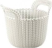 Kunststof mand Knit XS Curver 19x23x19cm wit