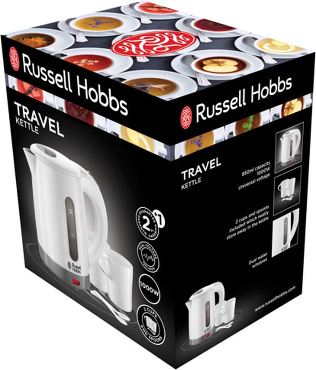 Russell Hobbs 23840-70 Travel - Reiswaterkoker - Geschikt Op De Camping - Wit — afbeelding 6