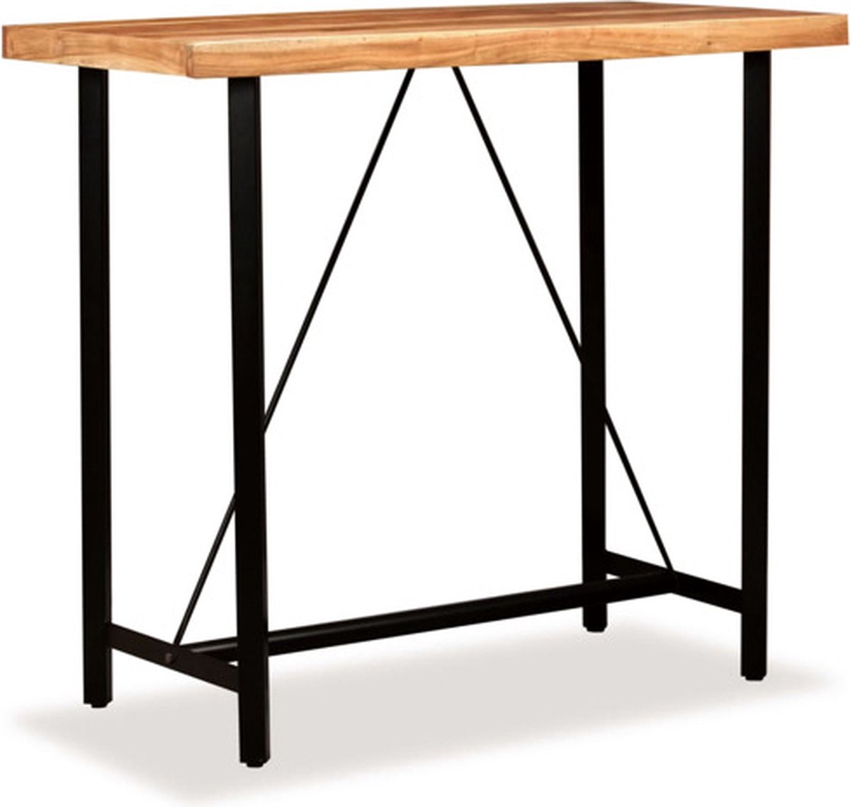 vidaXL Bartafel - 120x60x107 - cm - massief - acaciahout Bruin