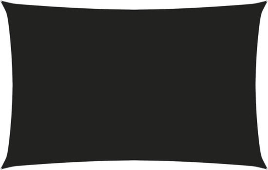 Parasol rectangulaire 3x6 m tissu oxford noir