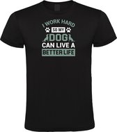 Klere-Zooi - I Work Hard… - Heren T-Shirt - 4XL