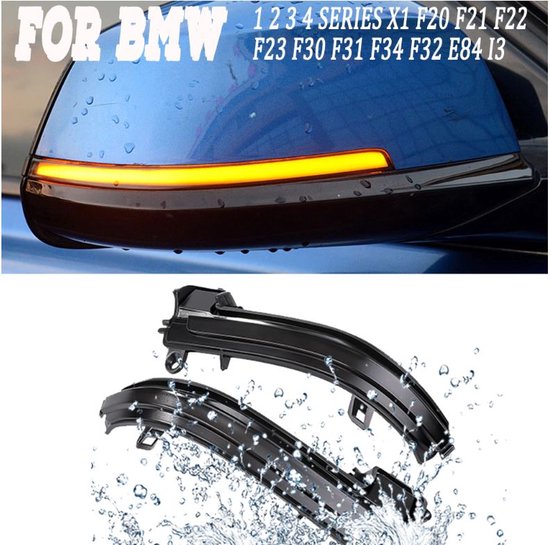 Clignotant Latéral LED Dynamique Noir Pour BMW F20 F30 F32 X1 Etc. - Neuf, Origine Allemagne
