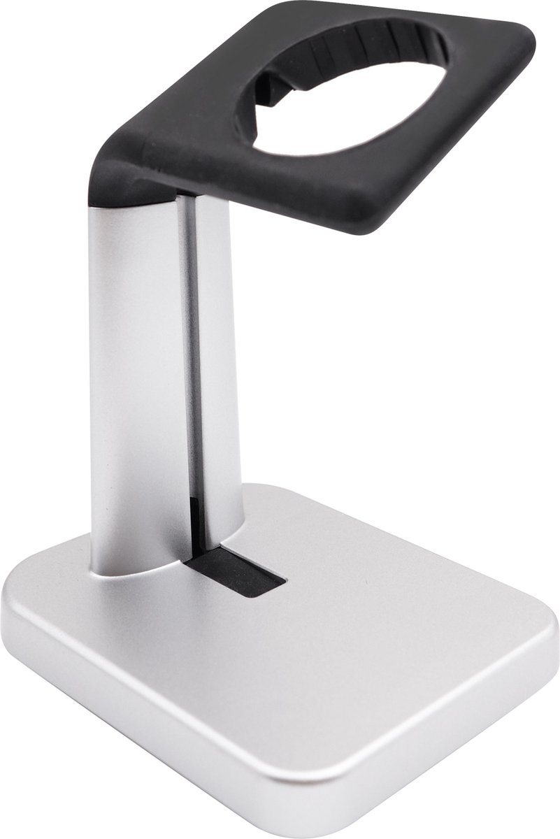Macally MWATCHSTAND Standaard voor Apple Watch Series Ultra, 10, 9, 8, 7, 6, 5, 4, 3, 2, 1, SE (49 mm, 45 mm, 44 mm, 42 mm, 41 mm, 40 mm, 38 mm) - Zilver- Magnetische oplaadkabel voor Apple Watch niet inbegrepen!