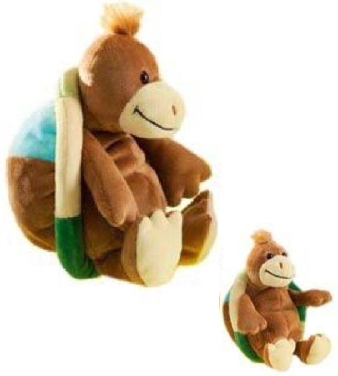 Knuffel Schildpad 17 cm - Pluche - Zacht - Compact formaat
