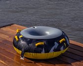 YellowV opblaasbare funtube voor 1 persoon model "DONUT" - Ook leuk als Cadeau - waterpret achter de speedboot