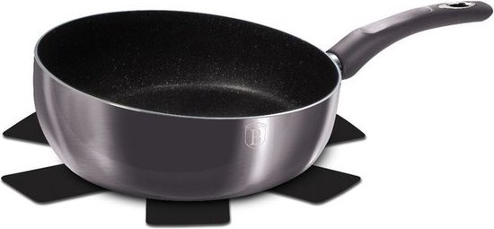 Berlinger Haus Sahara TitánPro bevonatú Mély Serpenyő Fedővel 24 cm-es
