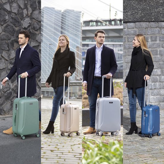 CarryOn Skyhopper Middenmaat Reiskoffer 65Ltr - Koffer 68cm met Expander - Olijf