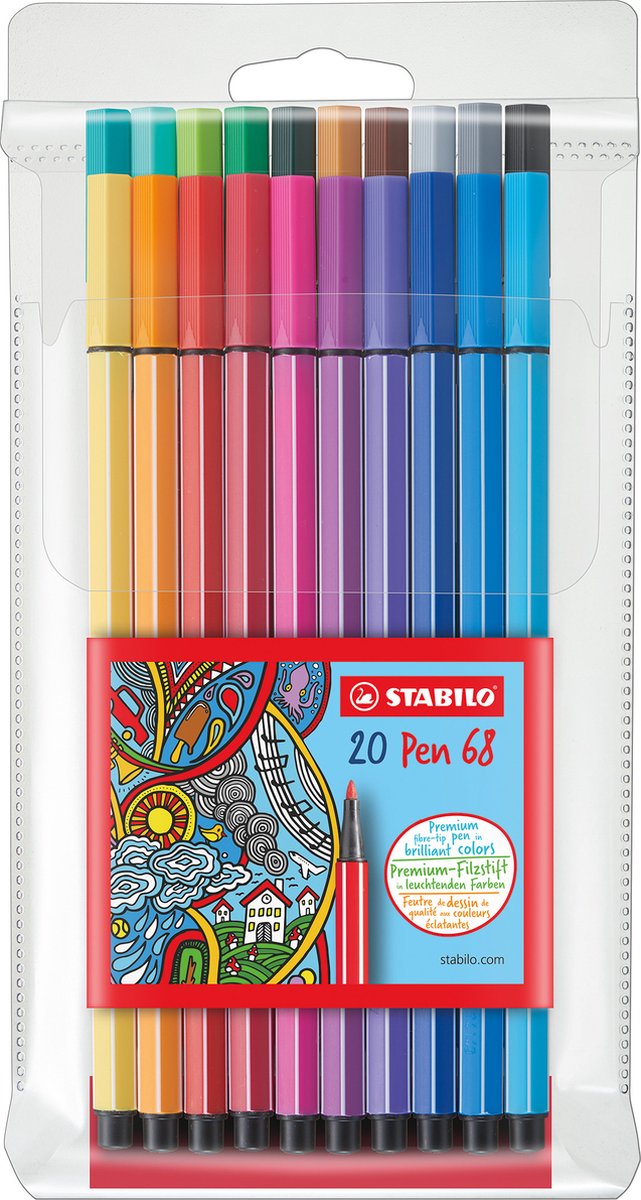 Viltstift stabilo 68/20 ass