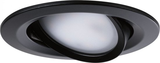 Paulmann Nova LED-inbouwspot - zwart/mat - rond 3x6 W- zwenkbaar - in 3 standen dimbaar - warmwit