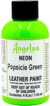 Angelus Leather Acrylic Paint - textielverf voor leren stoffen - acrylbasis - 118ml - Neon - Popsicle Green