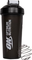 Optimum Nutrition ON Shaker Plus - Shakebeker 600ml - Mixbal - Zwart
