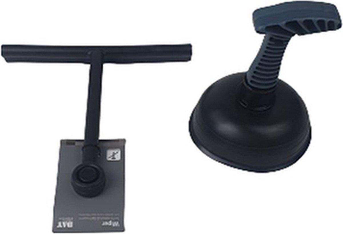 Goedkoopste Raamwisser / Gootsteenontstopper - Zwart / Antraciet - Badkamer - Kunststof - Badkamer - Wisser