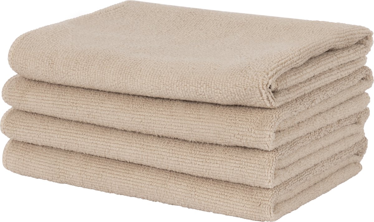 Goedkoopste Livello Microvezeldoek Sand (set van 12 doeken