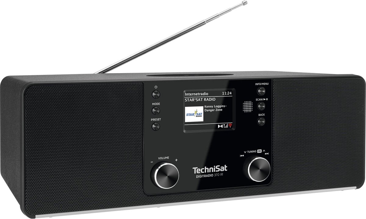 TechniSat DIGITRADIO 370 IR - internetradio met DAB+ - FM - Bluetooth - Wi-Fi - Zwart
