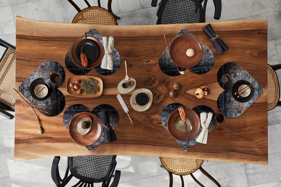 Dessous de verre - Napperons de table - Napperons de table coeur - Fer - Vintage - Imprimé rouille - 6 pièces