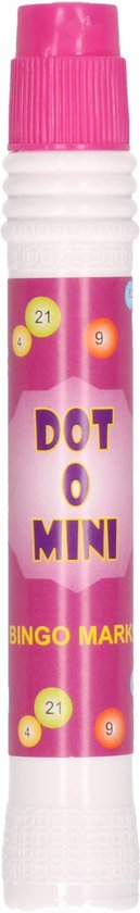 Thumbnail van een extra afbeelding van het spel 4x Bingostiften/markeerstiften - 2x stuks in de kleuren blauw/paars met 100x papieren bingokaarten van 1-90